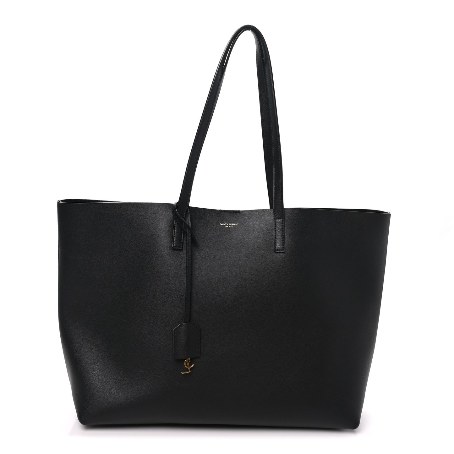 Calfskin Large Shopping Tote Black