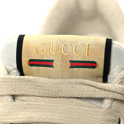 Gucci Nylon Nubuck Web Womens Screener Sneakers Mystic 37.5 Dusty Milk 9 of 9
