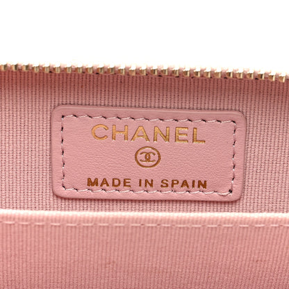 Chanel Caviar Quilted Zip Coin Purse Light Pink 6 of 7