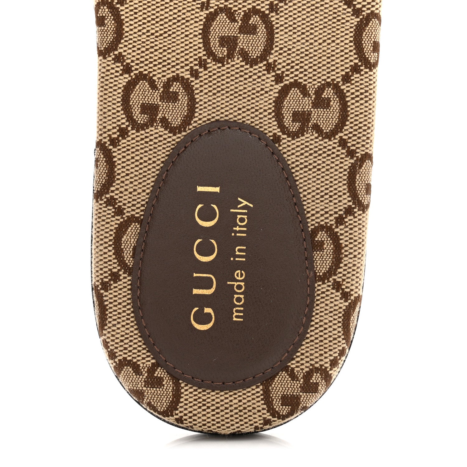 Gucci Monogram Horsebit Slide Sandals 39.5 Camel Ebony 7 of 11