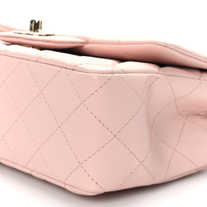 Chanel Lambskin Quilted Mini Rectangular Flap Light Pink 8 of 9