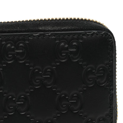 Gucci Guccissima Zip Around Card Case Black 8 of 8