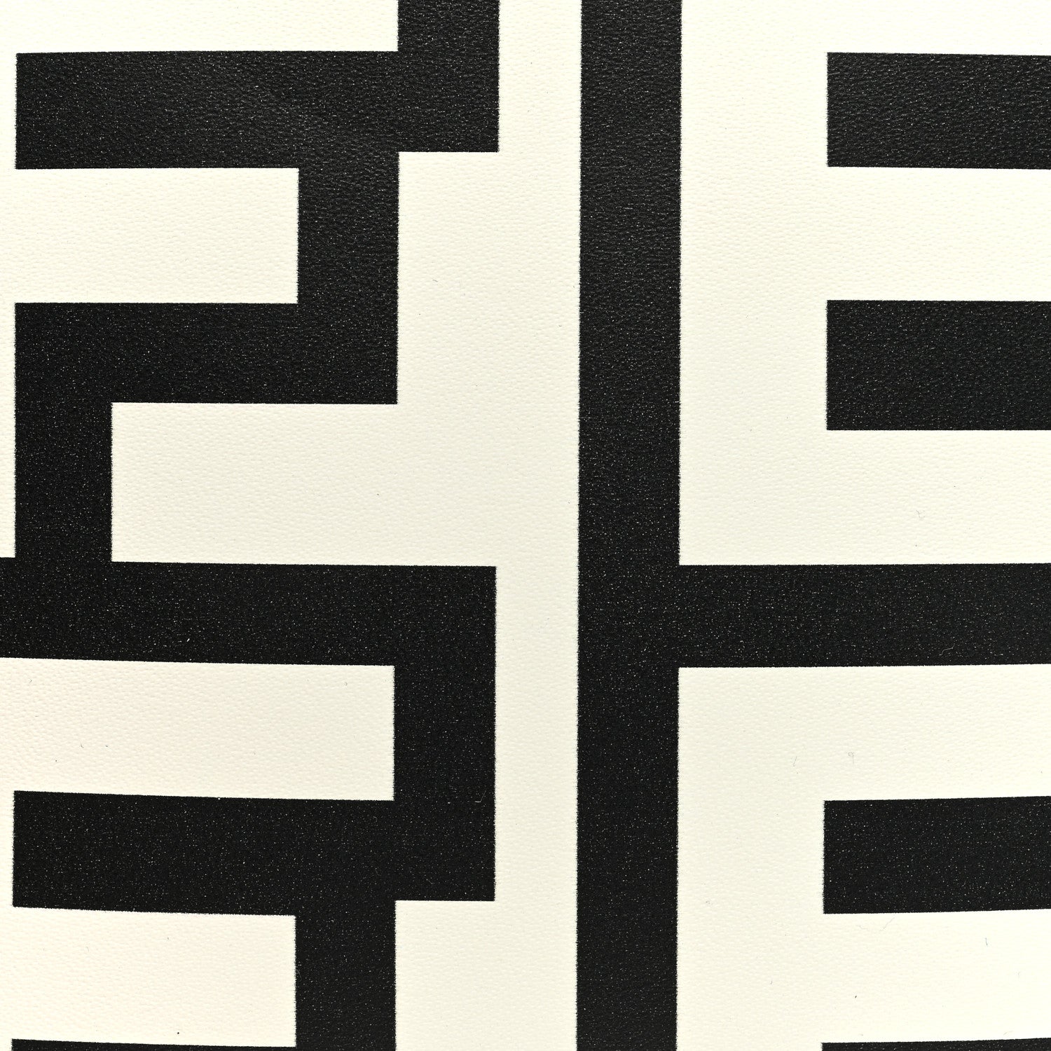 Fendi X MARC JACOBS Vitello King Plexiglass Logo Print Mini Fendi Sunshine Shopper Tote Black White 7 of 9