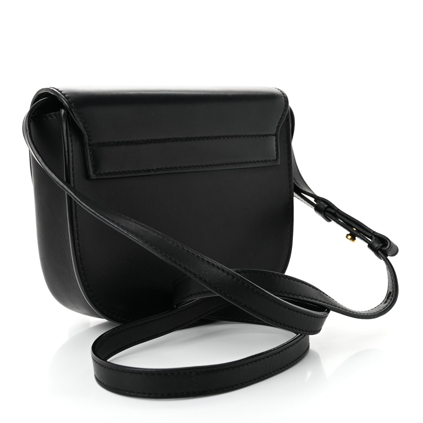 Smooth Calfskin Classic Monogram Small Kaia Satchel Black