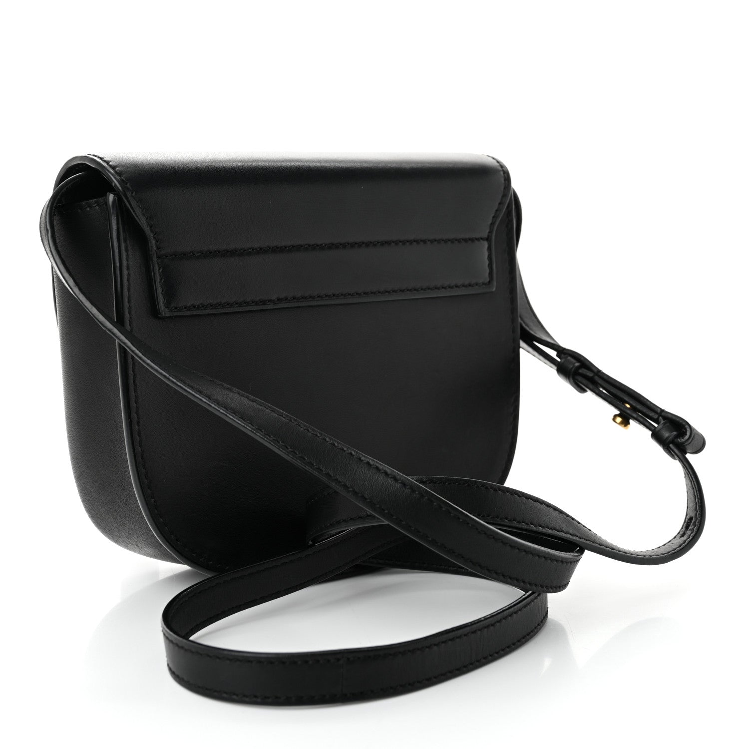 Saint Laurent Smooth Calfskin Classic Monogram Small Kaia Satchel Black 3 of 9