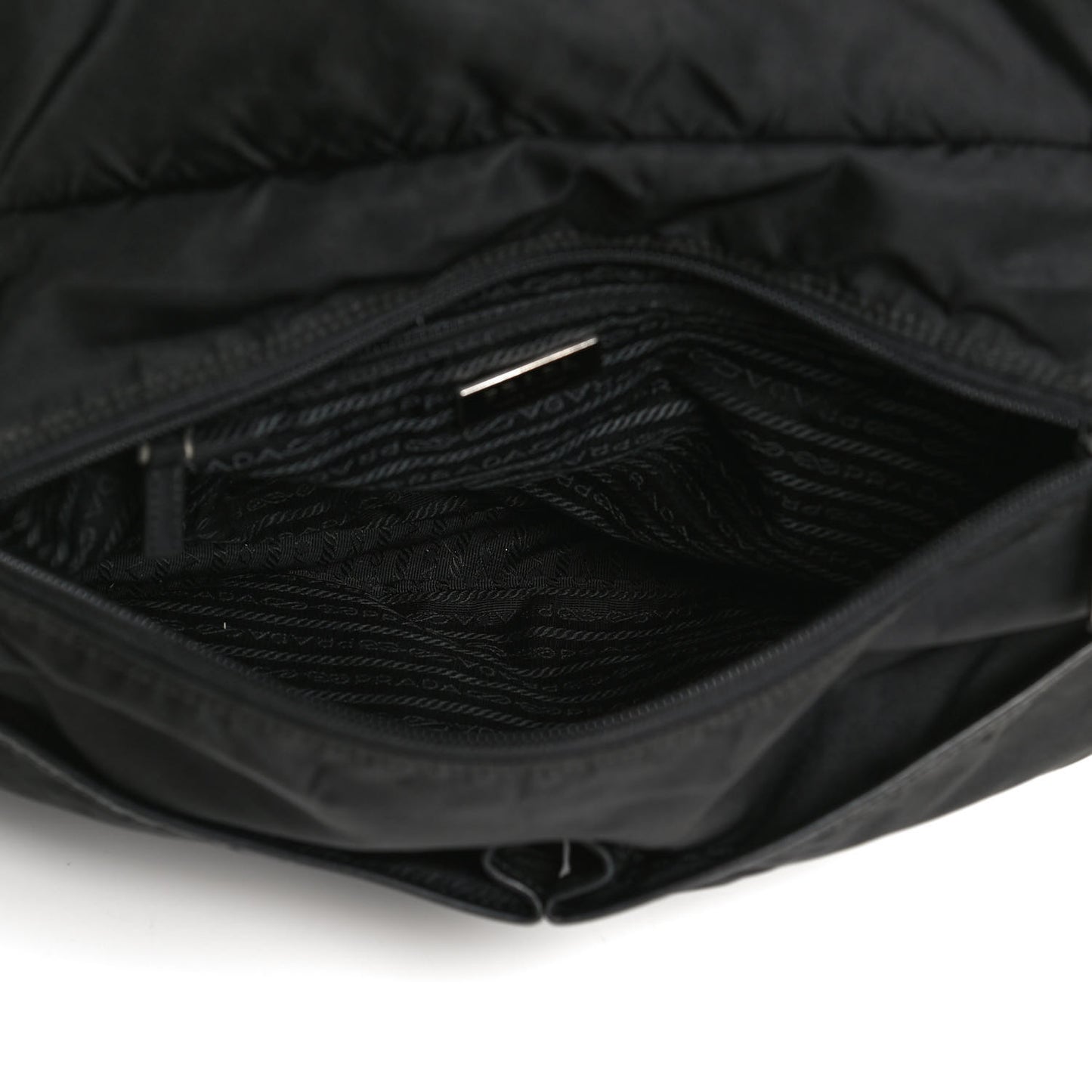 Tessuto Nylon Vela Messenger Bag Black