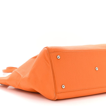 Hermes Taurillon Clemence Paris Bombay 37 Orange 8 of 15