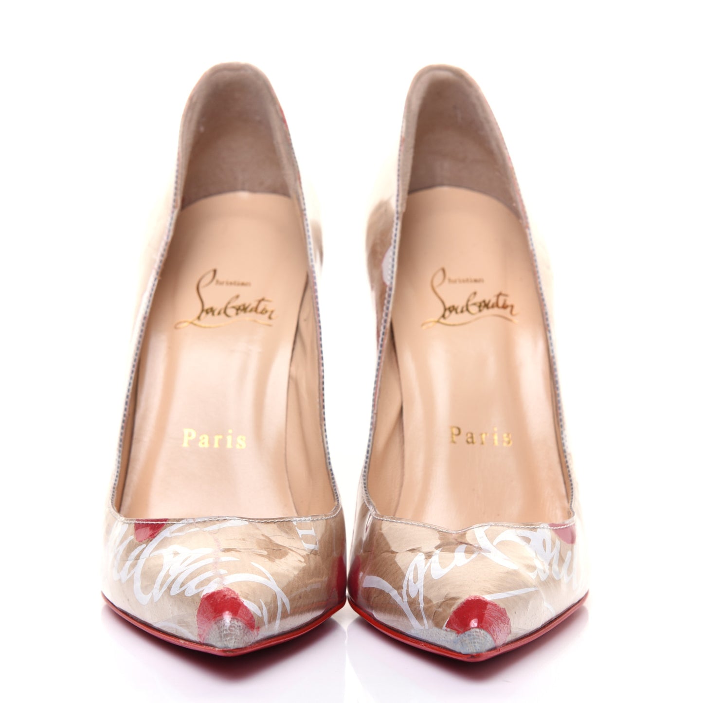 PVC Loubi Print So Kate 100 Pumps 35.5 Kraft