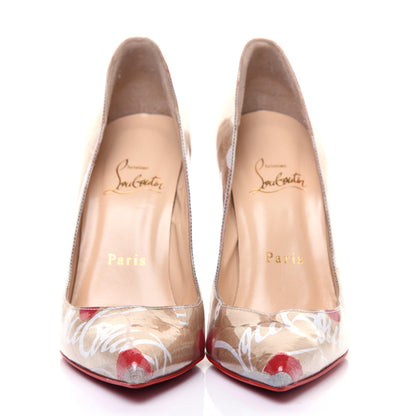 Christian Louboutin PVC Loubi Print So Kate 100 Pumps 35.5 Kraft 2 of 8