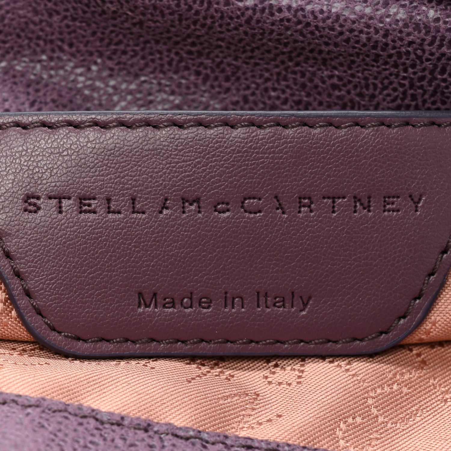 Stella McCartney Shaggy Deer Small Falabella Fold Over Tote Purple 6 of 7