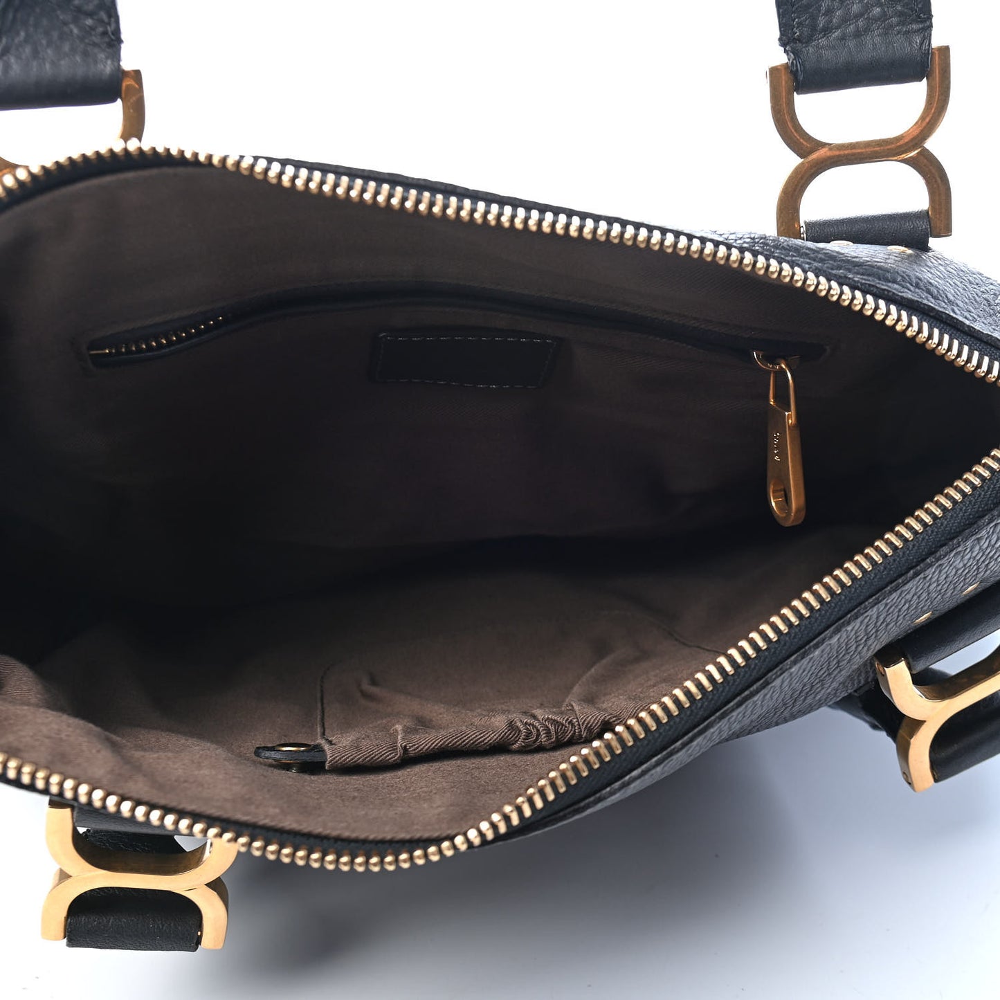 Calfskin Medium Marcie Satchel Black