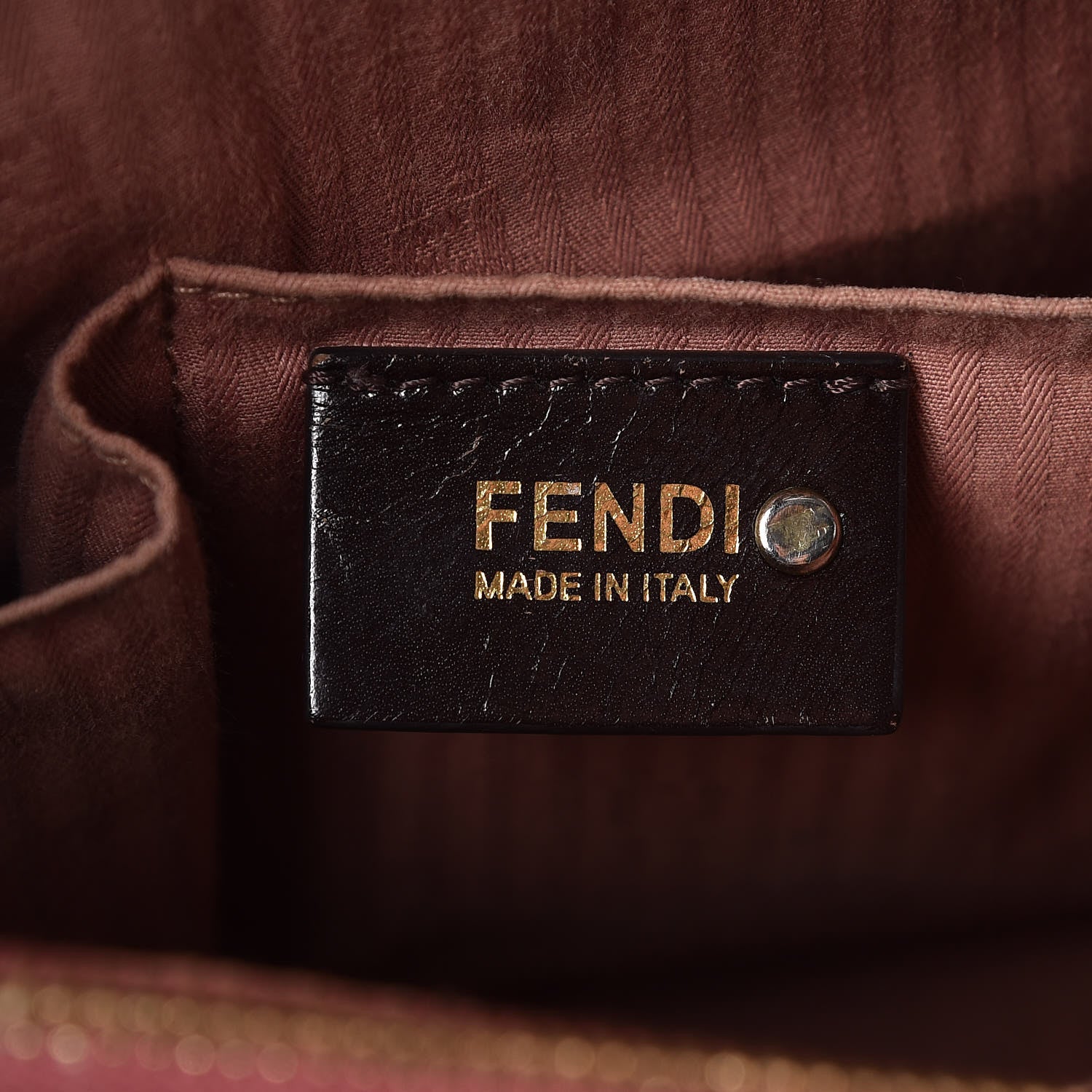 Fendi Vitello Elite Flamingo Regular 2Jours Tote Terracotta 10 of 13