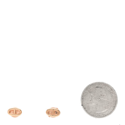 Hermes 18K Rose Gold TPM Farandole Stud Earrings 2 of 3