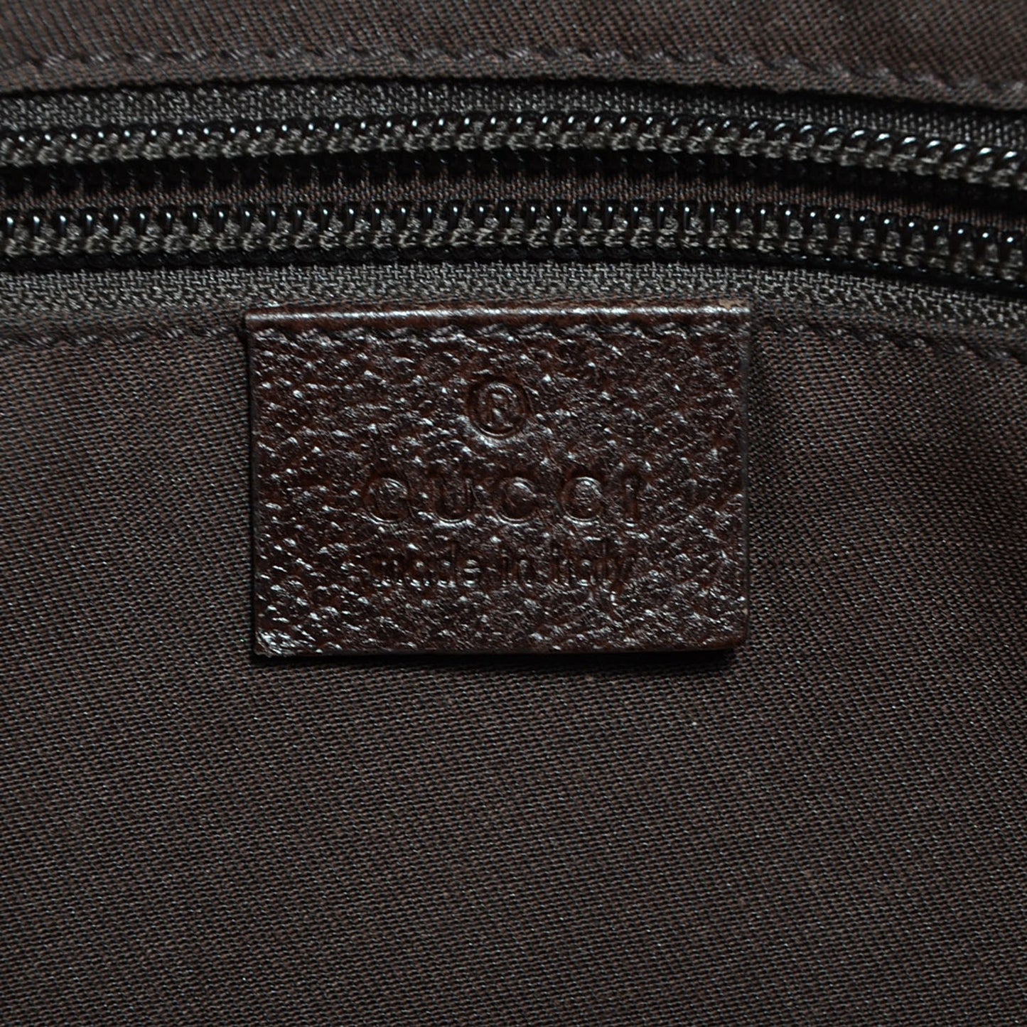 Monogram Web Medium Half Moon Hobo Dark Brown