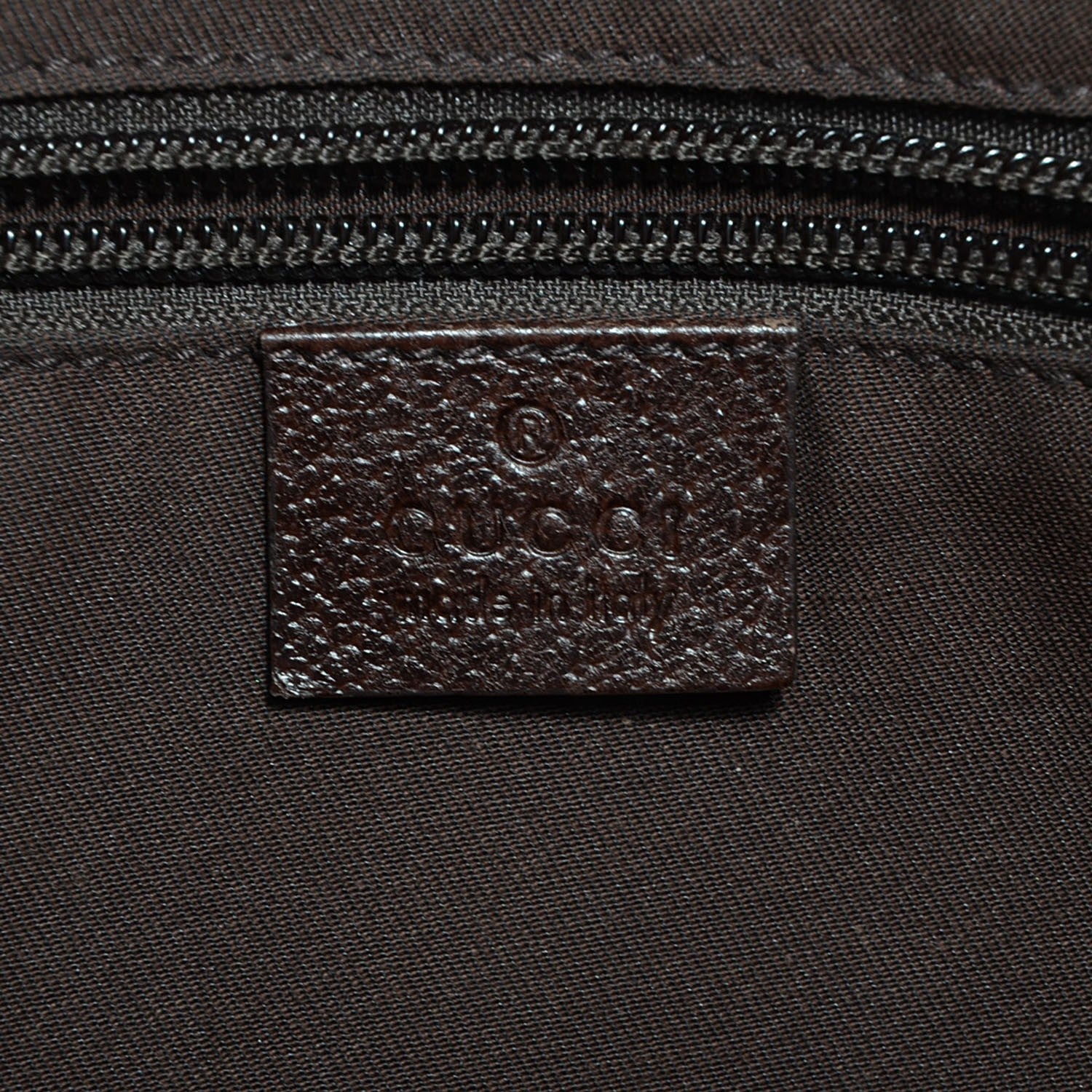 Gucci Monogram Web Medium Half Moon Hobo Dark Brown 6 of 7