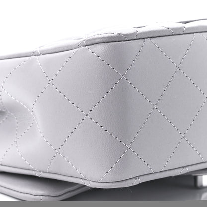 Chanel Lambskin Quilted Mini Rectangular Flap Grey 11 of 13