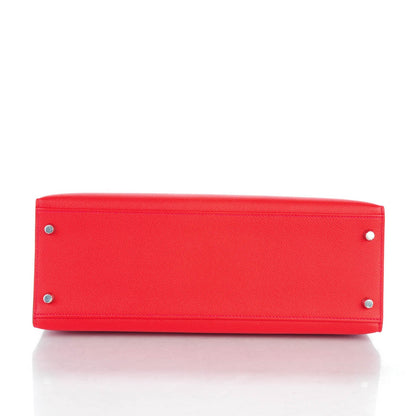 Hermes Epsom Kelly Sellier 32 Rouge Casaque 7 of 26