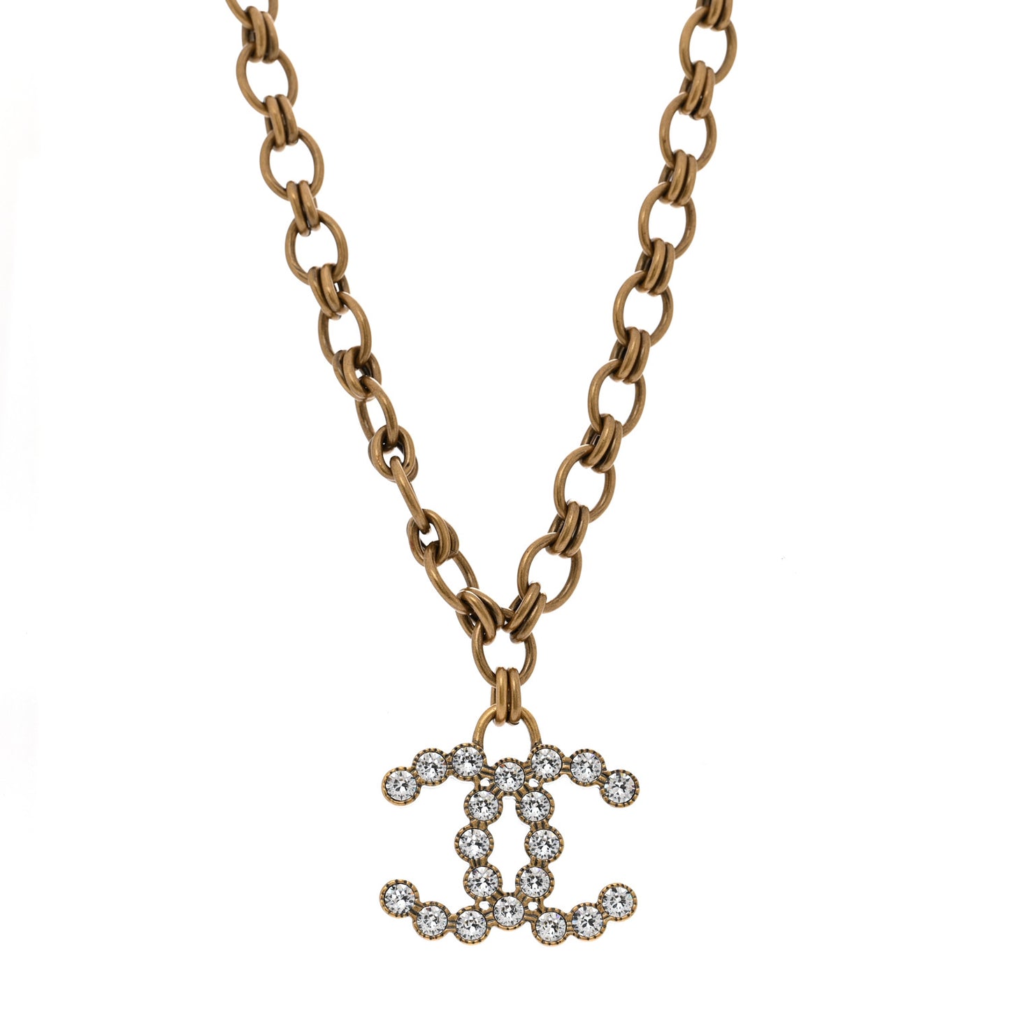 Crystal CC City Of Lights Necklace Gold