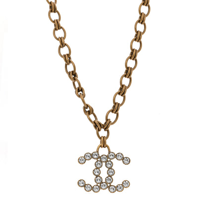Chanel Crystal CC City Of Lights Necklace Gold 1 of 5