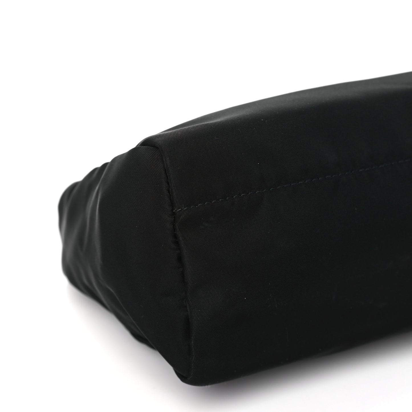 Nylon Tessuto Cosmetic Pouch Black