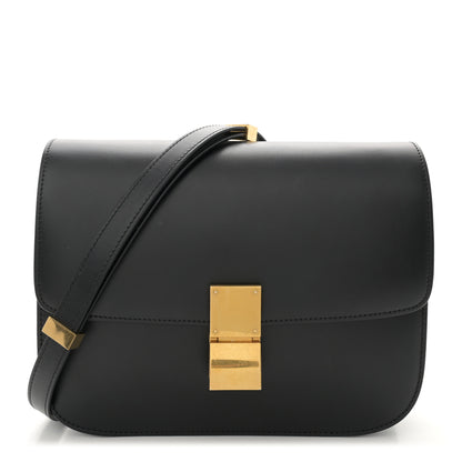 Celine Box Calfskin Medium Classic Box Flap Bag Black 1 of 13