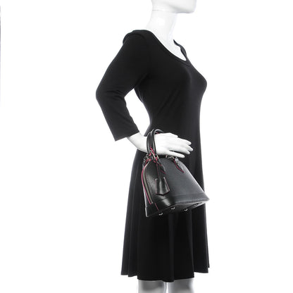 Louis Vuitton Epi Alma BB Black Hot Pink 3 of 8