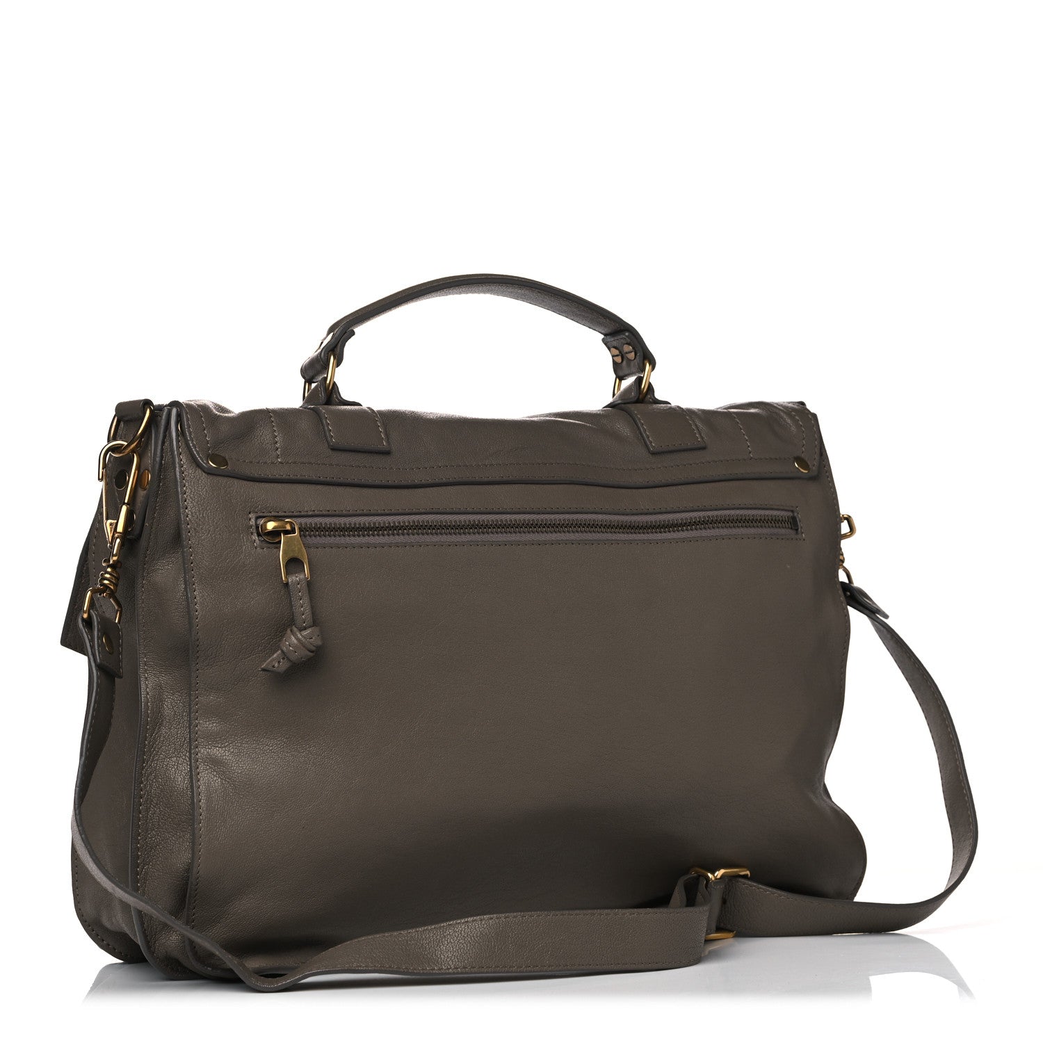 Proenza Schouler Lambskin Large PS1 Satchel Smoke 2 of 7