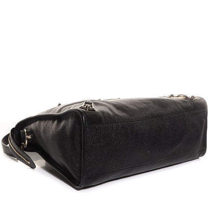 Balenciaga Chevre Gold Metallic Edge Hardware City Black 6 of 14