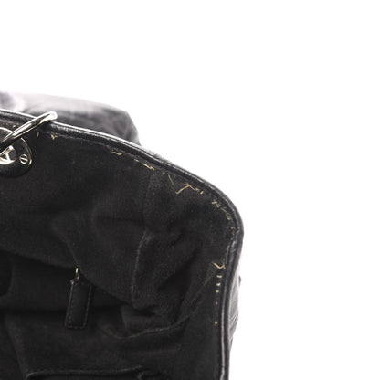 Christian Dior Lambskin Cannage Shopper Tote Black 10 of 14
