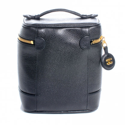 Chanel Caviar Cosmetic Vanity Bag Black 3 of 9