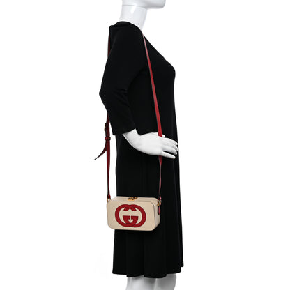 Gucci Vitello Eclipse Mini Interlocking G Shoulder Bag Mystic White Hibiscus Red 3 of 10