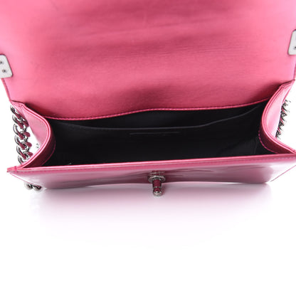 Chanel Metallic Patent Calfskin Quilted Medium Boy Flap Pink 5 of 14