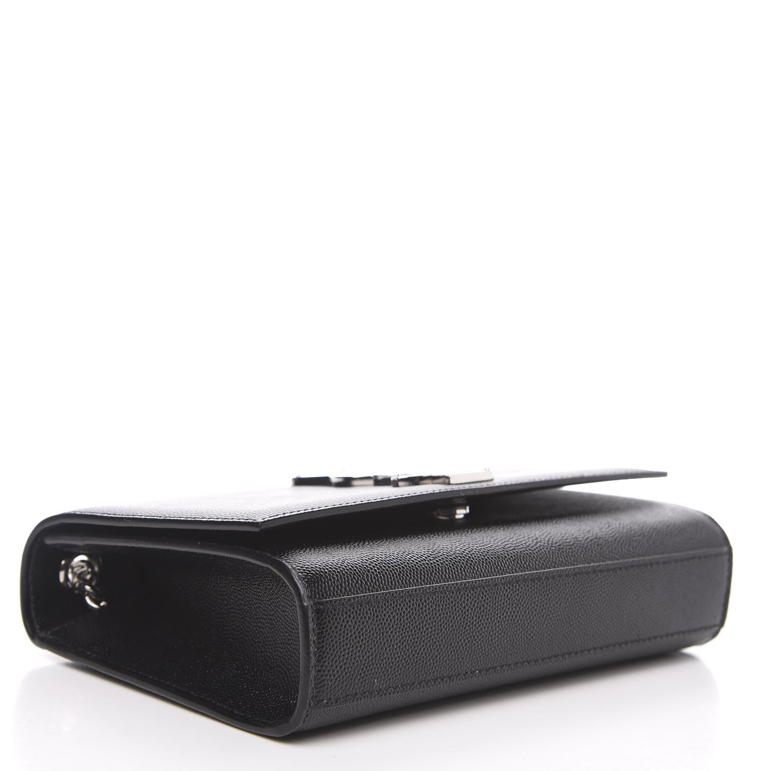 Saint Laurent Grain De Poudre Small Monogram Kate Satchel Black 3 of 9