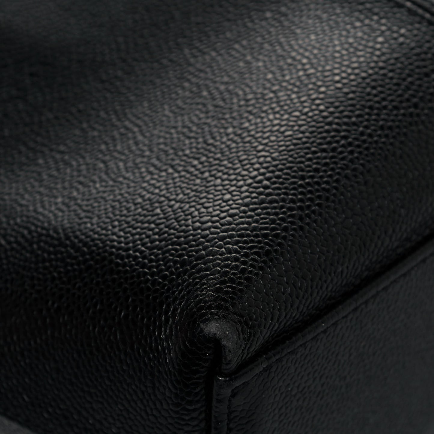 Grained Calfskin Bijoux Chain Shoulder Bag Black