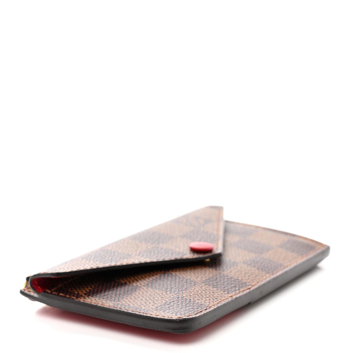 Louis Vuitton Damier Ebene Recto Verso Card Holder Red 4 of 6