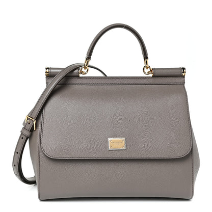 Dolce & Gabbana Dauphine Miss Sicily Satchel Grey 1 of 10