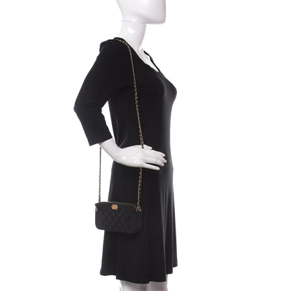 Chanel Caviar Quilted Small Boy Clutch With Chain Black 2 of 12