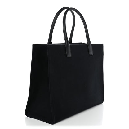 Versace Canvas Calfskin Large La Medusa Tote Bag Black 3 of 10