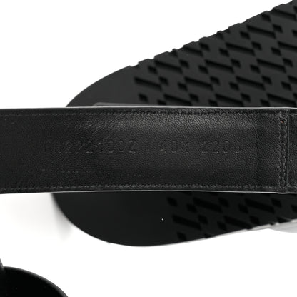 Hermes Calfskin Womens Chypre Sandals 40.5 Black 6 of 9