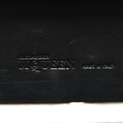 Alexander McQueen Pearl Embellished Calfskin Skull Box Clutch Black 6 of 7