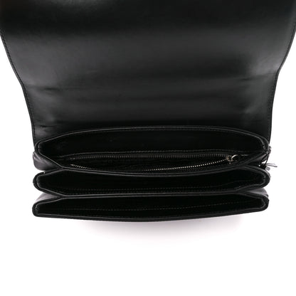 Prada Saffiano Tessuto Nylon Chain Shoulder Bag Black 5 of 10