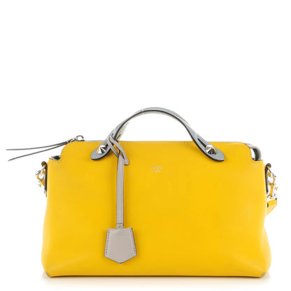 Fendi Vitello Dolce 4 Color Medium By The Way Boston Bag Yellow Multicolor 1 of 13