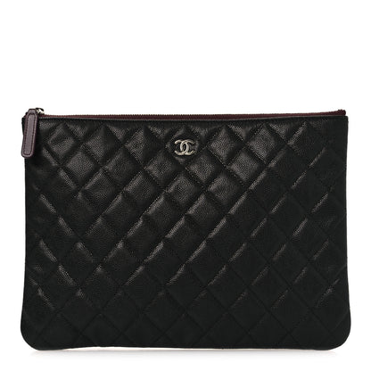 Chanel Caviar Quilted Medium Cosmetic Case Black 1 of 11