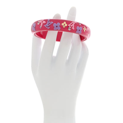 Louis Vuitton Resin Swarovski Large Inclusion Bracelet GM Rose Pop 2 of 3