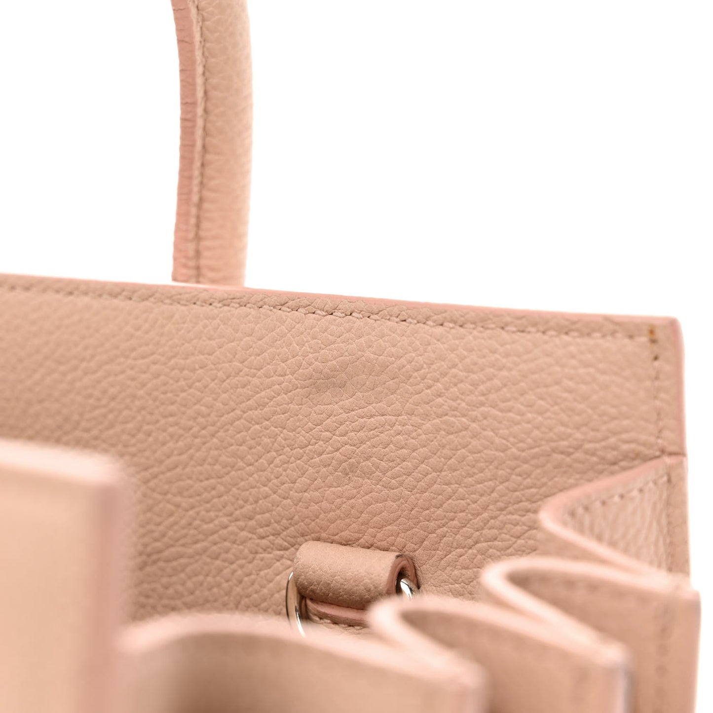 Grained Calfskin Baby Sac De Jour Pale Pink