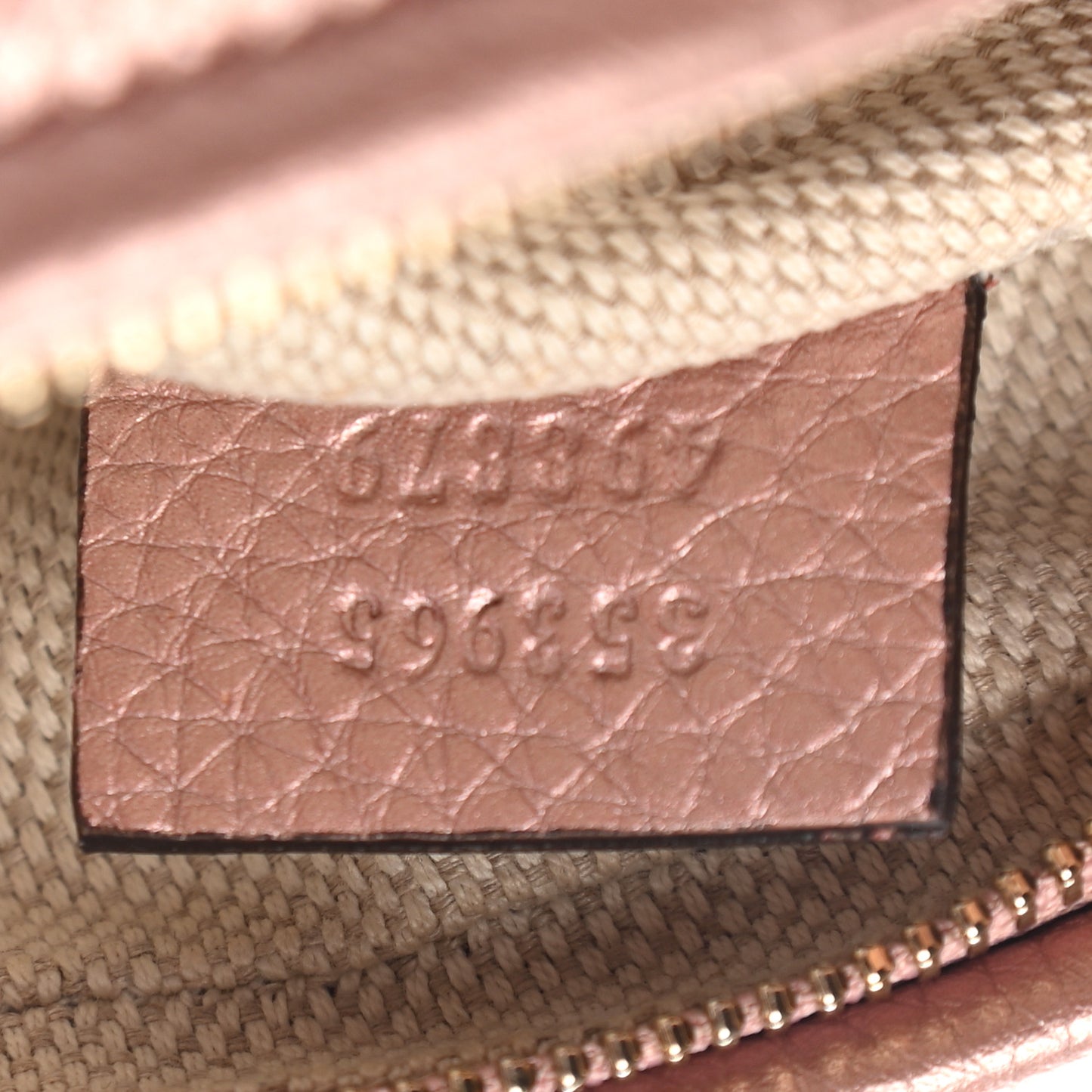 Metallic Pebbled Calfskin Mini Soho Chain Bag Pink