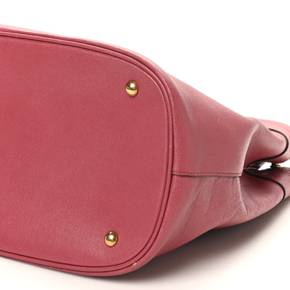 Gucci Textured Calfskin Large Bright Bit Tote Pink 10 of 11