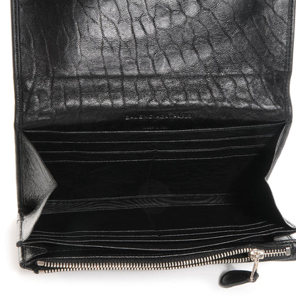Balenciaga Chevre Money Wallet Black 4 of 9