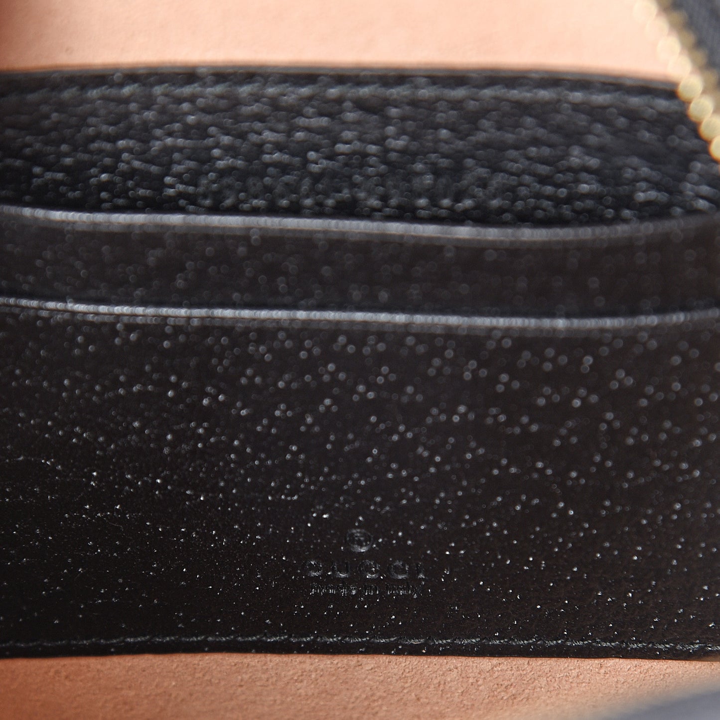 Grained Calfskin Web Mini Ophidia Round Backpack Black