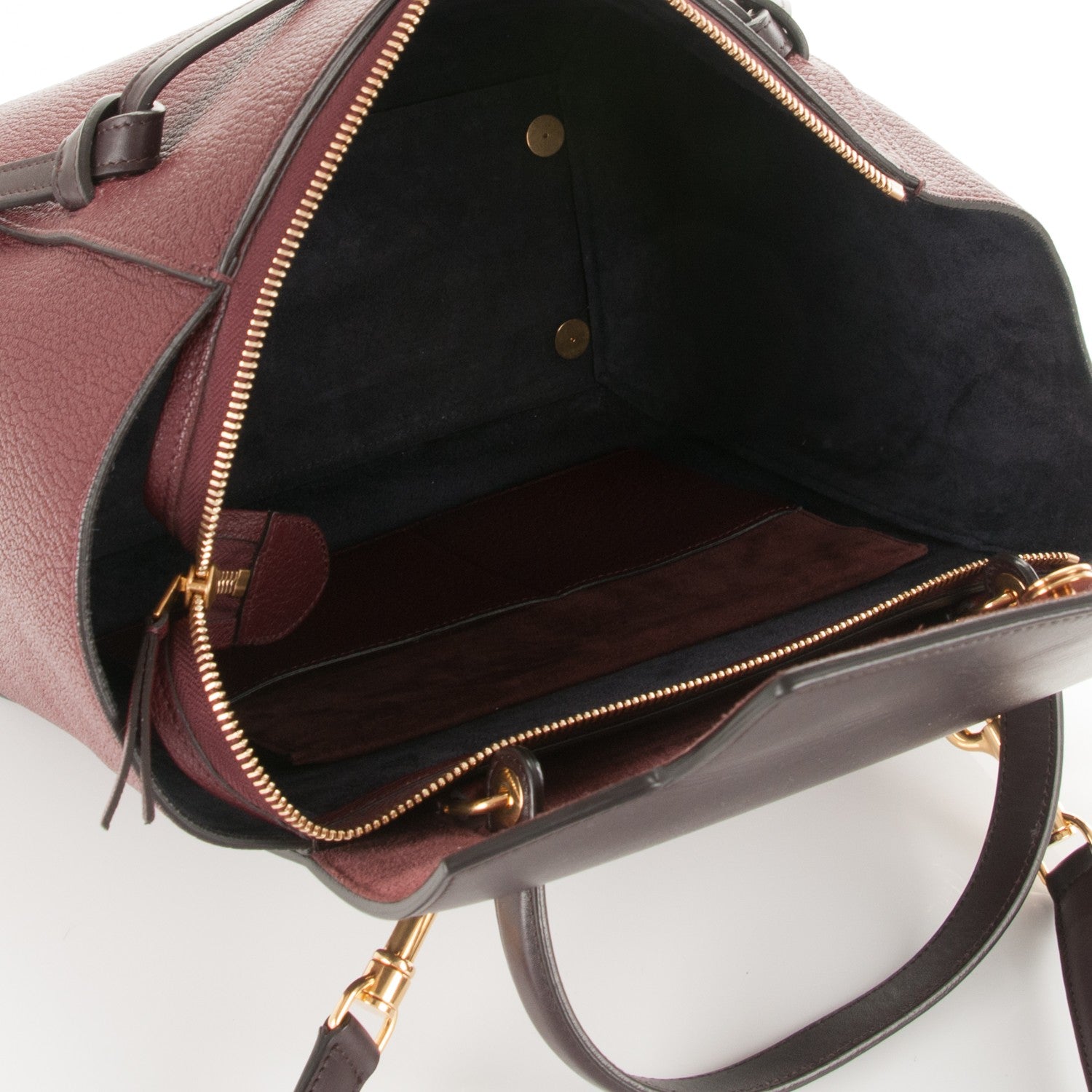 Celine Goatskin Smooth Calfskin Mini Belt Bag Burgundy 6 of 8